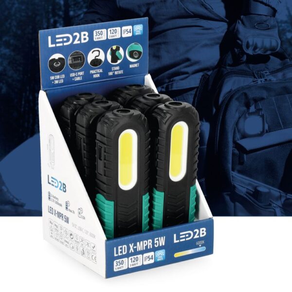 LED zseblámpa X-MPR 5W 6000K IP54 LED2B