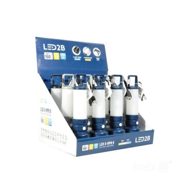LED zseblámpa X-MPR 8 3000K+ 6000K LED2B