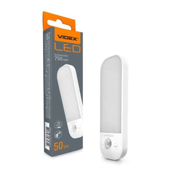 Mozgásérzékelős tölthető LED éjszakai fény VIDEX VL-NL014W-S