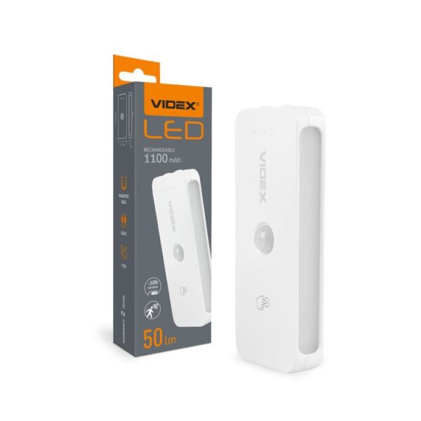 Mozgásérzékelős tölthető LED éjszakai fény VIDEX VL-NL053W-S