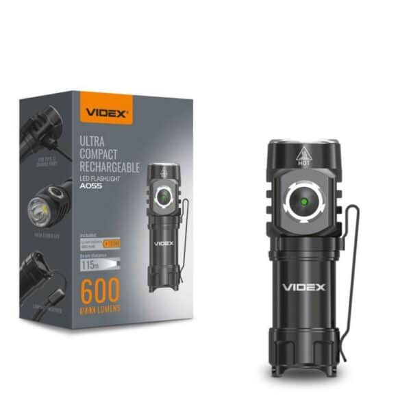 Hordozható LED zseblámpa VIDEX VLF-A055 600Lm 5700K