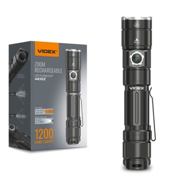 Hordozható LED zseblámpa VIDEX VLF-A105Z 1200Lm 5000K