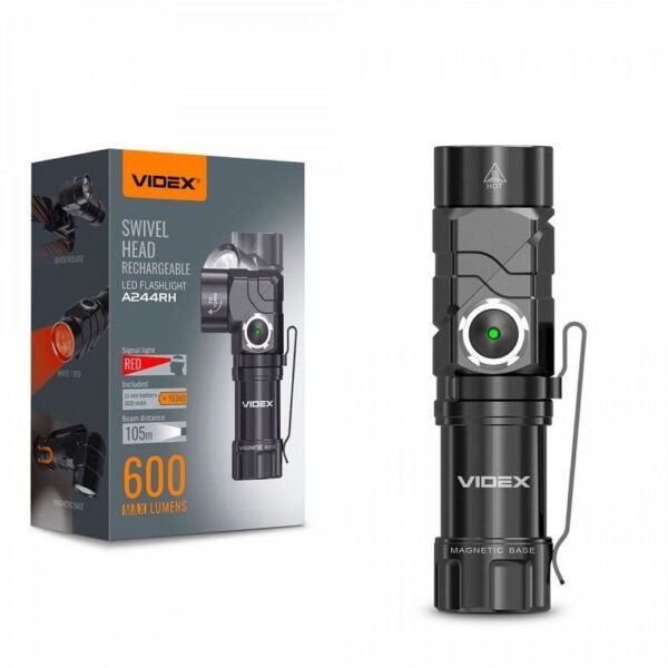 Hordozható LED zseblámpa VIDEX VLF-A244RH 600Lm 5000K