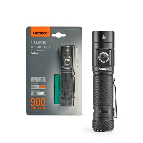 Hordozható LED zseblámpa VIDEX VLF-A353 900Lm 5000K