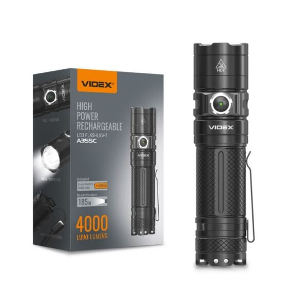 Hordozható LED zseblámpa VIDEX VLF-A355C 4000Lm 5000K