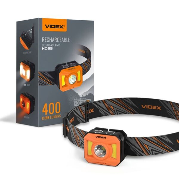 LED fejlámpa VIDEX VLF-H085-OR 400Lm 5000K
